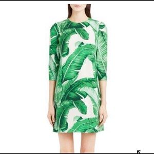 Dolce & gabbana palm leaf print dress